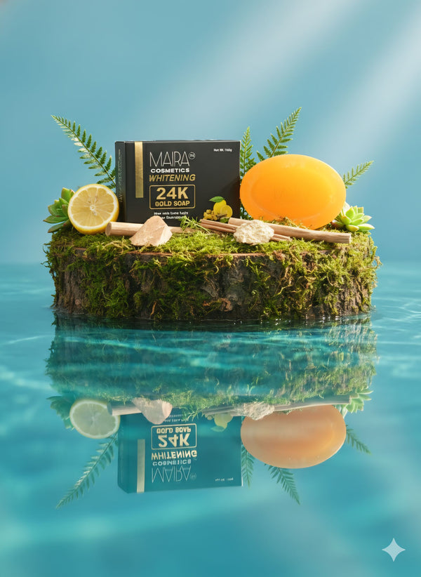 Maira Cosmetic 24k gold soap  whitening soap