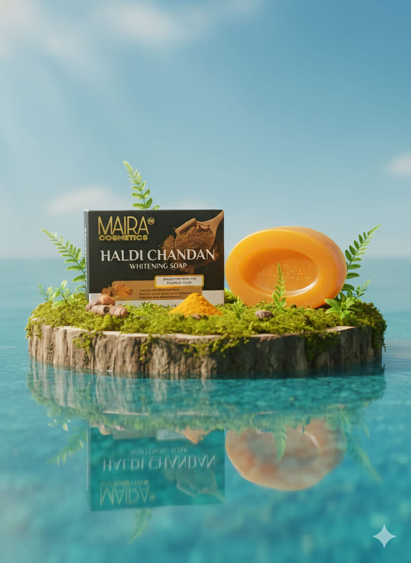 Maira Cosmetic haldi chandan whitening soap